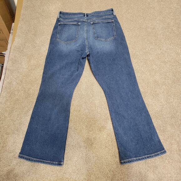 Classic Loft the curvy kick crop bootcut jeans sz 12/31 High rise blue. jean - Picture 1 of 12